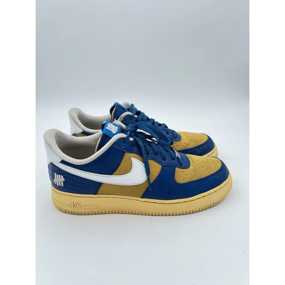 Nike Dunk Low Retro Blue Yellow Sneakers Men's Athletic Shoes Size 13
